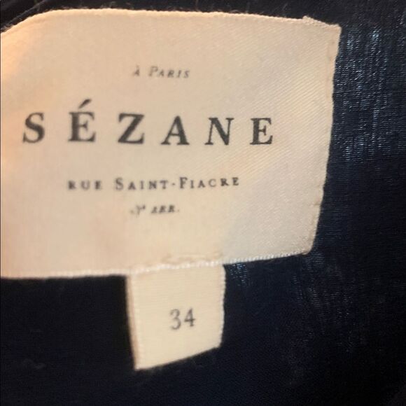 Sézane Prunelle Silk Midi Dress in Arizona Print Size 34/US 2 - Picture 12 of 14